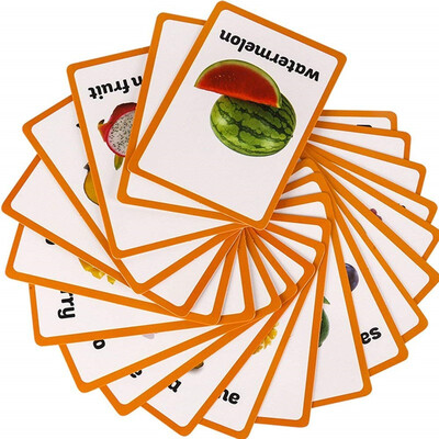 21 pc - Fruits Flash Cards-English word learning card&pocket size flash card for Preschool children-English Vocabulary Cards
21 pc - Fruits Flash Cards-English word learning card&pocket size flash card for Preschool children-English Vocabulary Cards