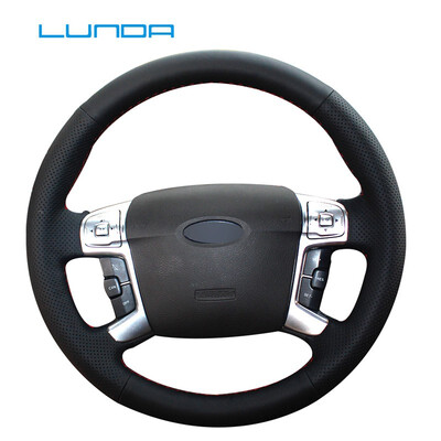 LUNDA Black Artificial Leather Car Steering Wheel Cover for Ford Mondeo Edge Mk4 2007-2012 hand-stitched steering wheel cover
LUNDA Black Artificial Leather Car Steering Wheel Cover for Ford Mondeo Edge Mk4 2007-2012 hand-stitched steering wheel cover