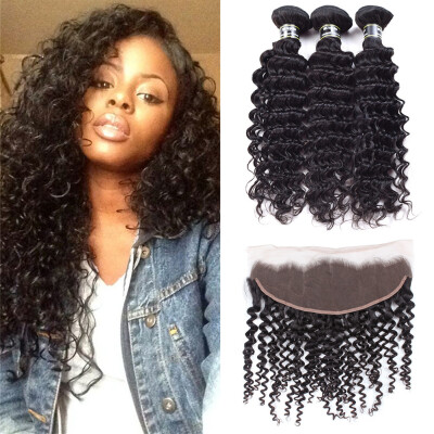 Star Show Hair Deep Wave with Lace Frontal 3 Bundles with Crochet Frontal 13x4 Unprocessed Human Hair Weave Bundles with Closure
Star Show Hair Deep Wave with Lace Frontal 3 Bundles with Crochet Frontal 13x4 Unprocessed Human Hair Weave Bundles with Closure