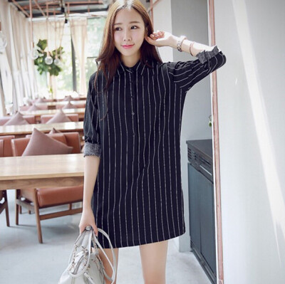 Lovaru ™ Han edition of new fund of 2015 autumn outfit couture show thin vertical stripes long-sleeved shirt skirt fashion dress
Lovaru ™ Han edition of new fund of 2015 autumn outfit couture show thin vertical stripes long-sleeved shirt skirt fashion dress