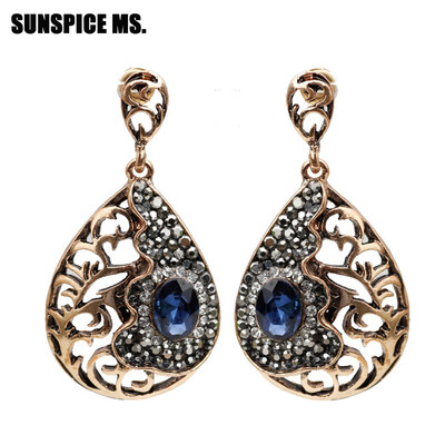 SUNSPICE MS Turkish Hollow Flower Dangle Earrings Full Crystal Women Retro Vintage Drop Earrings Wedding Jewelry Boho 2018 New
SUNSPICE MS Turkish Hollow Flower Dangle Earrings Full Crystal Women Retro Vintage Drop Earrings Wedding Jewelry Boho 2018 New