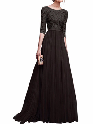 A-Line Jewel Neck Floor Length Georgette Prom Formal Evening Dress with Appliques long sleeve
A-Line Jewel Neck Floor Length Georgette Prom Formal Evening Dress with Appliques long sleeve