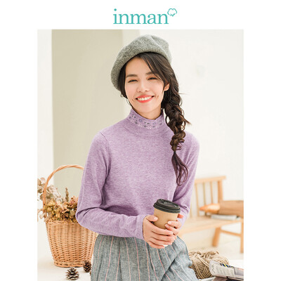 INMAN 2018 winter new small fresh art embroidery high collar bottoming shirt sweater female 1884132534 pink purple
INMAN 2018 winter new small fresh art embroidery high collar bottoming shirt sweater female 1884132534 pink purple