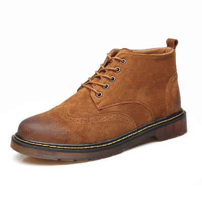 Mens Classic Genuine Leather Shoes Martin Boots Men Fashion Round Toe Lace up Casual shoes Solid Non slip Outdoor Oxfords
Mens Classic Genuine Leather Shoes Martin Boots Men Fashion Round Toe Lace up Casual shoes Solid Non slip Outdoor Oxfords