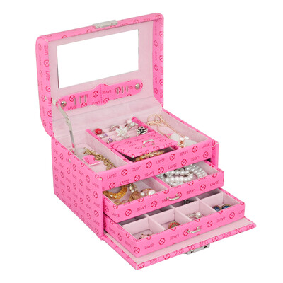 Ravi European Grand Princess Cattle Stripe Pink Jewelery Box With Latch With Mirror Jewelry Box
Ravi European Grand Princess Cattle Stripe Pink Jewelery Box With Latch With Mirror Jewelry Box