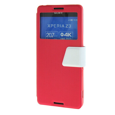 MOONCASE Xperia Z4 , Slim Window Design Leather Side Flip Bracket ЧЕХОЛ ДЛЯ Sony Xperia Z4 Hot pink White
MOONCASE Xperia Z4 , Slim Window Design Leather Side Flip Bracket ЧЕХОЛ ДЛЯ Sony Xperia Z4 Hot pink White