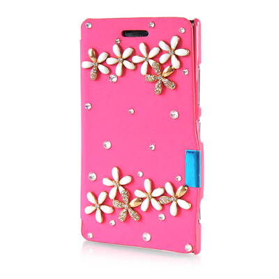 MOONCASE Luxury Flower Crystal Leather Side Flip Wallet Pouch Case Cover for Nokia Lumia 925
MOONCASE Luxury Flower Crystal Leather Side Flip Wallet Pouch Case Cover for Nokia Lumia 925