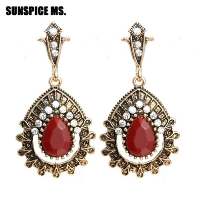 Ethnic Russia Jewelry Long Dangle Earrings Big Water Drop Resin Antique Gold Color Gypsy Women Earring Wedding Gift 2018 New
Ethnic Russia Jewelry Long Dangle Earrings Big Water Drop Resin Antique Gold Color Gypsy Women Earring Wedding Gift 2018 New