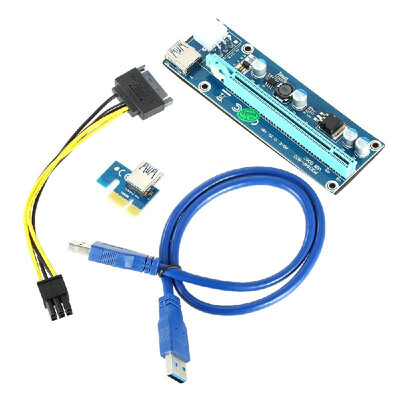 USB 30 PCI-E PCI Express Extension Cable 1X To 16X Extender Riser Mining Dedicated Graphics Card Adapter with SATA Power Cable
USB 30 PCI-E PCI Express Extension Cable 1X To 16X Extender Riser Mining Dedicated Graphics Card Adapter with SATA Power Cable