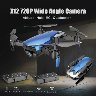 Dongmingtuo X12 720P Wide Angle Camera WiFi FPV Drone Altitude Hold RC Quadcopter w Three Batteries
Dongmingtuo X12 720P Wide Angle Camera WiFi FPV Drone Altitude Hold RC Quadcopter w Three Batteries