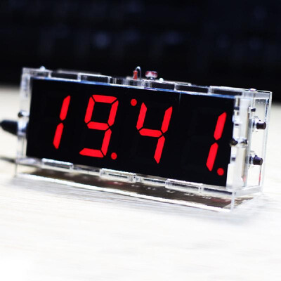 Digital LED Electronic Clock DIY Kit Light Control Temperature Time Display V2R4
Digital LED Electronic Clock DIY Kit Light Control Temperature Time Display V2R4