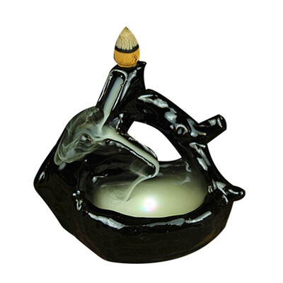 UpperX LED Light Changing Incense Smoke 1 Cone Burner Ceramic Waterfall Backflow Censer
UpperX LED Light Changing Incense Smoke 1 Cone Burner Ceramic Waterfall Backflow Censer
