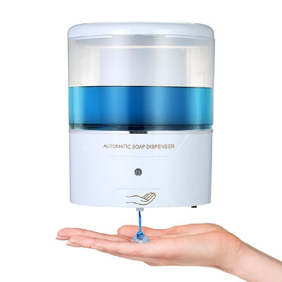 600ml Automatic Soap Dispenser Wall-Mounted IR Sensor Touch-free Liquid Soap Lotion Dispenser Container for Kitchen Bathroom
600ml Automatic Soap Dispenser Wall-Mounted IR Sensor Touch-free Liquid Soap Lotion Dispenser Container for Kitchen Bathroom