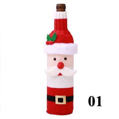 2018 Merry Christmas New Style Santa Claus Snowman Wine Beer Bottle Knitted Bag Cover Jacket Champagne Bottle Case
2018 Merry Christmas New Style Santa Claus Snowman Wine Beer Bottle Knitted Bag Cover Jacket Champagne Bottle Case