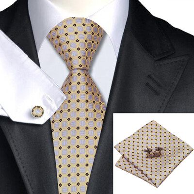 N-0590 Vogue Men Silk Tie Set Yellow Polka Dots Necktie Handkerchief Cufflinks Set Ties For Men Formal Wedding Business wholesale
N-0590 Vogue Men Silk Tie Set Yellow Polka Dots Necktie Handkerchief Cufflinks Set Ties For Men Formal Wedding Business wholesale