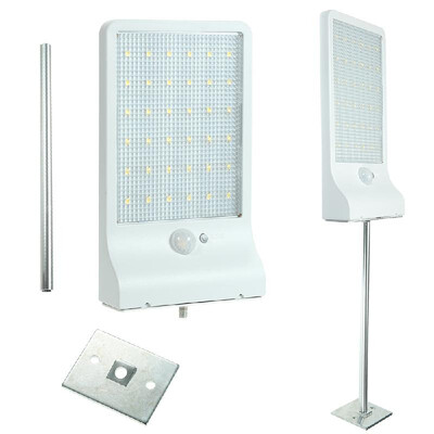 Solar Panel Lights Wall Sconces with Mounting Pole Outdoor Ultra-thin Wireless 36 LEDs Solar Power Street Lamps PIR Motion Sensor
Solar Panel Lights Wall Sconces with Mounting Pole Outdoor Ultra-thin Wireless 36 LEDs Solar Power Street Lamps PIR Motion Sensor