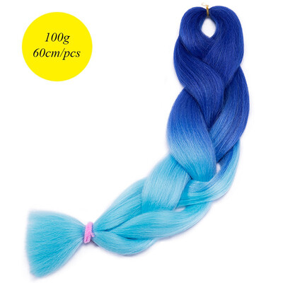 60CM Hair Braid Braiding Hair Extension Two Ombre Synthetic Crochet One Piece 100g Heat-Resistant
60CM Hair Braid Braiding Hair Extension Two Ombre Synthetic Crochet One Piece 100g Heat-Resistant