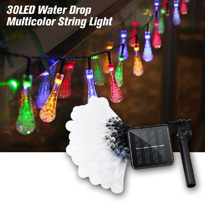 Decorative Solar Powered Lights 30LED Water Drop Multicolor String Light Waterproof Perfect for IndoorOutdoor Decorations for Hom
Decorative Solar Powered Lights 30LED Water Drop Multicolor String Light Waterproof Perfect for IndoorOutdoor Decorations for Hom