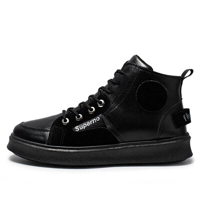 Korean version of the wild Velcro high-top sports shoes leather flat student casual shoes
Korean version of the wild Velcro high-top sports shoes leather flat student casual shoes