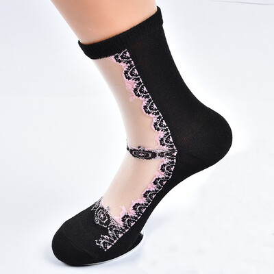 LIONZONE New Floral Women Summer Socks Cotton Sexy Thin Breathable 2018 Women Clothing Transparent Socks Wholesale
LIONZONE New Floral Women Summer Socks Cotton Sexy Thin Breathable 2018 Women Clothing Transparent Socks Wholesale