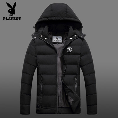 Playboy cotton coat mens jacket 2018 winter new cotton suit mens slim Korean version of the hooded thickened bread short warm cotton jacket SYZ88760 blue M
Playboy cotton coat mens jacket 2018 winter new cotton suit mens slim Korean version of the hooded thickened bread short warm cotton jacket SYZ88760 blue M