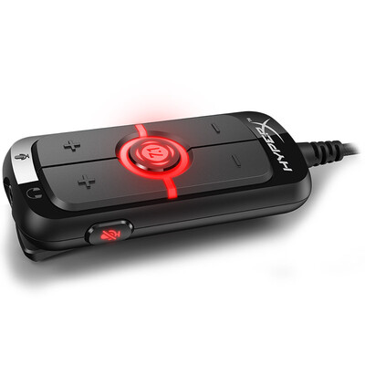 Kingston HyperX AMP 71 virtual surround sound game sound card remote control built-in DPS sound card Cloud computer sound card
Kingston HyperX AMP 71 virtual surround sound game sound card remote control built-in DPS sound card Cloud computer sound card