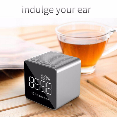 Mirror Bluetooth Portable Wireless Speaker with LED Alarm Clock support USB TF AUX in to play music with FM
Mirror Bluetooth Portable Wireless Speaker with LED Alarm Clock support USB TF AUX in to play music with FM