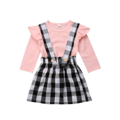 Plaid Toddler Baby Girls Tops T-shirt Suspender Skirt Dress Outfits Clothes AU
Plaid Toddler Baby Girls Tops T-shirt Suspender Skirt Dress Outfits Clothes AU