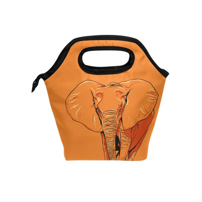 Lunch Tote Bag Orange Elephant Travel Picnic Insulated Lunch Handbags Portable Zipper Lunch Bag Box
Lunch Tote Bag Orange Elephant Travel Picnic Insulated Lunch Handbags Portable Zipper Lunch Bag Box