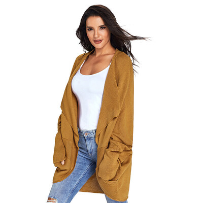 PREISEI Autumn Casual Elegant Loose Solid Batwing Sleeve Long Cardigan Women Knitted Sweater Coat Knitwear Outerwear PR27768
PREISEI Autumn Casual Elegant Loose Solid Batwing Sleeve Long Cardigan Women Knitted Sweater Coat Knitwear Outerwear PR27768