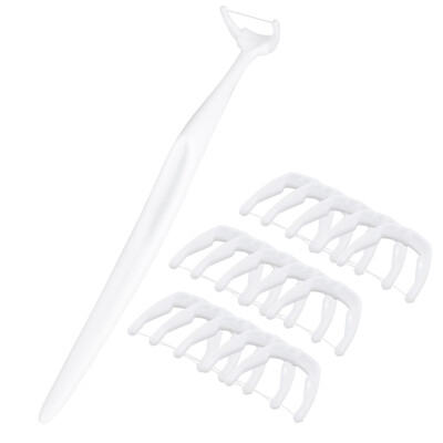 Dental Floss Picks 1 Holder & 20pcs Refill Inter-dental Brush Teeth Stick Toothpick Flosser for Oral Deep Clean Hygiene Tools
Dental Floss Picks 1 Holder & 20pcs Refill Inter-dental Brush Teeth Stick Toothpick Flosser for Oral Deep Clean Hygiene Tools