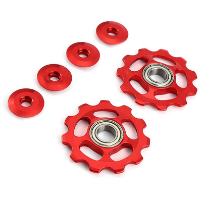 2 x Bike 11T Aluminum Sealed Bearing Jockey Wheel Rear Derailleur Pulleys 11 teeth bicycle rear derailleur accessory
2 x Bike 11T Aluminum Sealed Bearing Jockey Wheel Rear Derailleur Pulleys 11 teeth bicycle rear derailleur accessory