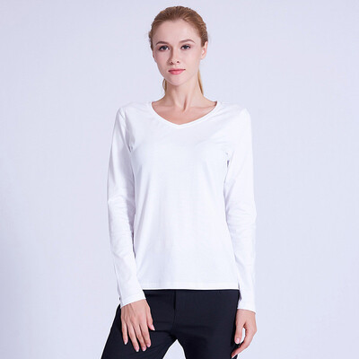 PREISEI Spring Autumn PIMA Cotton White T Shirt Plus Size V Neck Long Sleeve Tshirt Casual Simple Slim T-shirt Women Tops PV001W
PREISEI Spring Autumn PIMA Cotton White T Shirt Plus Size V Neck Long Sleeve Tshirt Casual Simple Slim T-shirt Women Tops PV001W