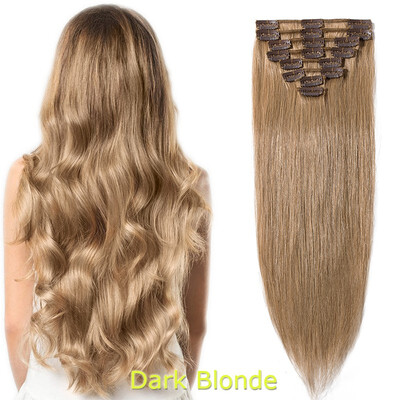 40-60cm 8pcsset 1618202224" 100 human Hair Extensions Natural Straight Clip In Hair Extentions Soft Reusable
40-60cm 8pcsset 1618202224" 100 human Hair Extensions Natural Straight Clip In Hair Extentions Soft Reusable