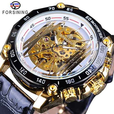 Forsining Big Dial Steampunk Design Luxury Golden Gear Movement Men Creative Openwork Watches Automatic Mechanical Wrist Watches
Forsining Big Dial Steampunk Design Luxury Golden Gear Movement Men Creative Openwork Watches Automatic Mechanical Wrist Watches