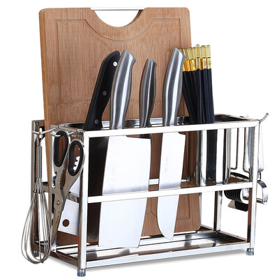 Kitchen maxcook stainless steel racks knife holder chopping board with hook chopsticks tube MCD013
Kitchen maxcook stainless steel racks knife holder chopping board with hook chopsticks tube MCD013
