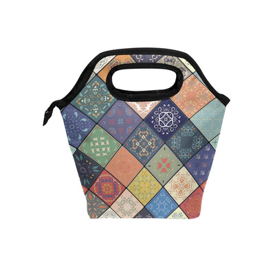 Insulated Lunch Tote Bag Grid Pattern Travel Picnic Lunch Handbags Portable Zipper Lunch Bag Box
Insulated Lunch Tote Bag Grid Pattern Travel Picnic Lunch Handbags Portable Zipper Lunch Bag Box