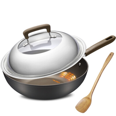 Ai Shi Da 28CM oil you control the new non-stick wok CL28Y3WT non-stick no smoke wok Induction Cooker fire universal
Ai Shi Da 28CM oil you control the new non-stick wok CL28Y3WT non-stick no smoke wok Induction Cooker fire universal