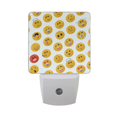 ALAZA LED Night Light With Smart Dusk To Dawn SensorCrowd Of Smiling Emoticons Emoji Plug In Night Light
ALAZA LED Night Light With Smart Dusk To Dawn SensorCrowd Of Smiling Emoticons Emoji Plug In Night Light
