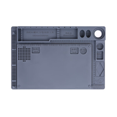 2-in-1 Heat Insulation Silicone Pad for BGA Soldering Repair Solder Station Mat High Temperature Resistance Maintenance Platform B
2-in-1 Heat Insulation Silicone Pad for BGA Soldering Repair Solder Station Mat High Temperature Resistance Maintenance Platform B