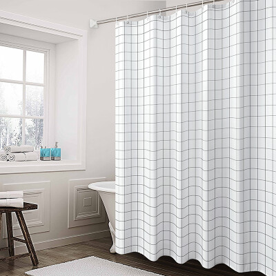 Bingyou shower curtain elegant waterproof mildew high-grade environmental protection white grid PEVA curtain send hook 260200CM
Bingyou shower curtain elegant waterproof mildew high-grade environmental protection white grid PEVA curtain send hook 260200CM