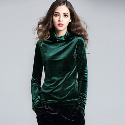 Her pool womens 2018 autumn&winter new half-high collar solid color long-sleeved slim slimming shirt shirt T83Z1990A4M green M
Her pool womens 2018 autumn&winter new half-high collar solid color long-sleeved slim slimming shirt shirt T83Z1990A4M green M