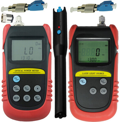 -70dB 6dB Optical Power Meter 850nm1300nm Wavelength fiber Optical Laser light Source 10MW Fiber Visual fault Locator
-70dB 6dB Optical Power Meter 850nm1300nm Wavelength fiber Optical Laser light Source 10MW Fiber Visual fault Locator