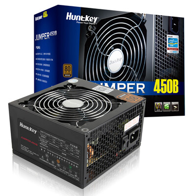 Huntkey rated 450W JUMPER450B power supply (80PLUS bronze / single 35A / active PFC / double forward / full voltage / back alignment
Huntkey rated 450W JUMPER450B power supply (80PLUS bronze / single 35A / active PFC / double forward / full voltage / back alignment