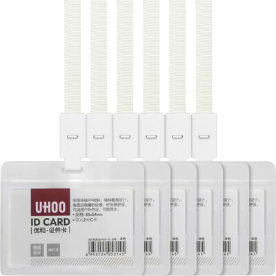 Excellent&efficient UHOO 6613 double-sided waterproof documents card sets horizontal character 6 card sets 6 lanyard box work card badge
Excellent&efficient UHOO 6613 double-sided waterproof documents card sets horizontal character 6 card sets 6 lanyard box work card badge