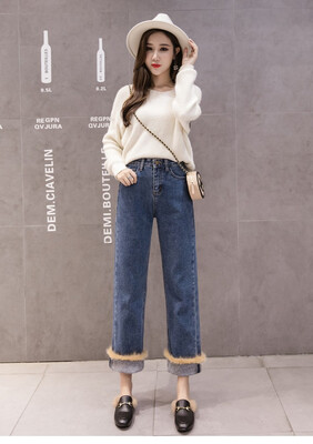 2018 jeans fashion wide-leg trousers mink hair fashion loose Hong Kong flavor women catch hair thickening
2018 jeans fashion wide-leg trousers mink hair fashion loose Hong Kong flavor women catch hair thickening