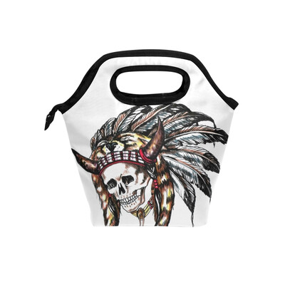 Insulated Lunch Tote Bag Feather Skull Travel Picnic Lunch Handbags Portable Zipper Lunch Bag Box
Insulated Lunch Tote Bag Feather Skull Travel Picnic Lunch Handbags Portable Zipper Lunch Bag Box