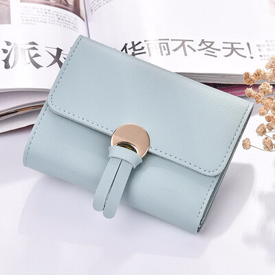 Ladies simple female short refreshing female three folding female soft leather clip student multifunctional wallet
Ladies simple female short refreshing female three folding female soft leather clip student multifunctional wallet