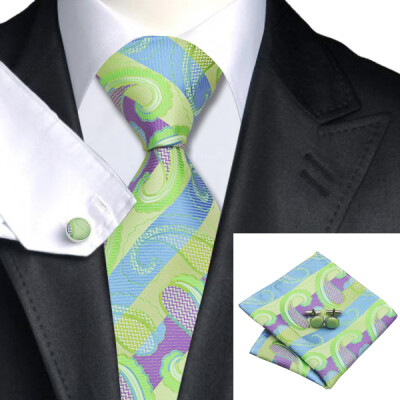 N-0615 Vogue Men Silk Tie Set Green Paisley Necktie Handkerchief Cufflinks Set Ties For Men Formal Wedding Business wholesale
N-0615 Vogue Men Silk Tie Set Green Paisley Necktie Handkerchief Cufflinks Set Ties For Men Formal Wedding Business wholesale