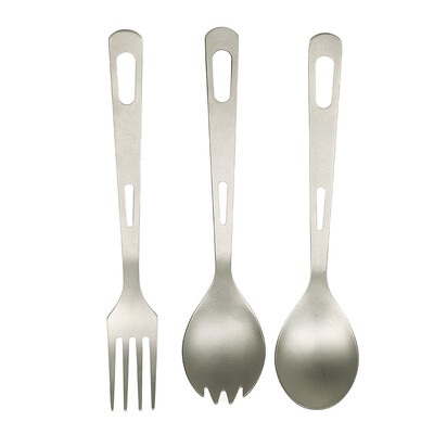 3PCS Titanium Flatware Kit Pocket Fork Spoon Spork Tableware Set Home Kitchen Camping Picnic Hiking Travel Cutlery Set
3PCS Titanium Flatware Kit Pocket Fork Spoon Spork Tableware Set Home Kitchen Camping Picnic Hiking Travel Cutlery Set